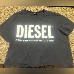 Diesel Black Tee cropped